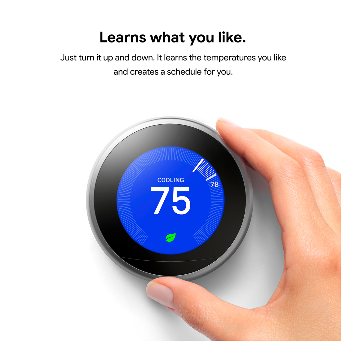 Nest Learning Thermostat 3rd Gen in Stainless Steel